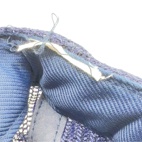 Vintage Blue Captain Hat Snapback Trucker Cap Nautical Boating Pilot Embroidered - Picture 6 of 7